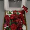 TINGE TIME Artificial Flowers Poinsettia Faux Flowers Bulk for DIY Bridal Wedding Bouquets Baby Shower Centerpiece Table Home Decorations