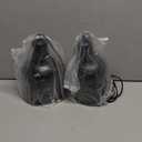 Reptile Light Fixture, 2 Packs 5.5 Inch Deep Dome Lampshade Dimmable, Reptile Heat Lamp Fixture with Separate Switches Fit for UVB Bulb Basking Heat Bulb for Reptile Glass Terrariums