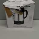 Mixpresso Small Electric Percolator Coffee Pot 4 Cup Stainless Steel - Coffee Percolator Electric with Keep Warm Function - Auto Shut-Off for Safe Daily Brewing