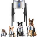 Adjustable Stand for Dog Water Fountains and Pet Slow Water Feeder - Compatible with Automatic Water/Food Dispensers | Width and Height Elevated Holder for Dog Water Bowl Dispenser