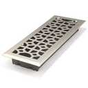 Brushed Nickel Marquis Ducted Heating Floor Vent 5" X 11" in