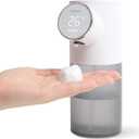 mooas Soft Bubble Automatic Hand Soap Dispenser 320ml/11oz, Rechargeable Foaming soap Dispenser, IPX4 Waterproof, Touchless Bath Kitchen Countertop soap Dispenser, Gifts for Women