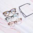 OPTOFENDY Oversized Blue Light Blocking Glasses for Women, Fashion Square Computer Eyeglasses