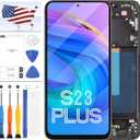 TFT for Samsung Galaxy S23+ Plus 5G Screen Replacement,for Samsung S23 Plus S916 LCD Screen SM-S916U S916A S916W LCD Display Touch Digitizer Assembly with Frame [US Version,No Fingerprint] (Black)