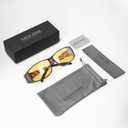 Night Driving Glasses Night Vision Glasses Fit Over Glasses Polarized Anti-Glare UV400 Gift for Men Women (Night Vision (Yellow Lens / Red Tortoise Frame))