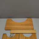 AZEN Toilet Stool Squat Adult, Wood Poop Stool for Bathroom Adults, 7 Inch Height (Yellow (1 Pack))