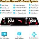 【 35000 Games in 1 】 70S Pandoras Box Arcade Game Console Retro Game Machine for Home PC & TV, 2-4 Players, 1280X720, Support 3D , Search/Hide/Save/Load/Pause , Favorite List,Double Stick