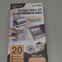 Cozy Essential Compression Bags for Travel - Travel Essentials - 20 Pack Space Saver Bags - No Vacuum Needed - Compression Packing Bags for Cruise Accessories