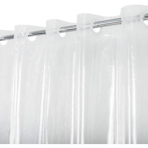 No Hook PEVA Shower Curtain or Liner - 8G Heavy Duty Clear Bathroom Shower Curtain No Hooks Required, Waterproof Plastic & PVC Free, Standard Size 71 x 74, Clear