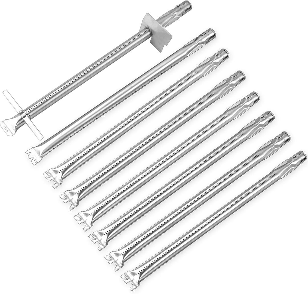 67558 Burner Tubes Replacement Parts for Weber Summit 660 670 Gas Grill Models, 8 Pack Pipe Grill Burner Tubes, Stainless Steel