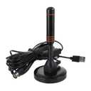 TV Antenna Indoor Antenna Digital TV Antenna Indoor Long Range Reception HD Antennas with Strong Magnetic Base for Smart TV for Local Channels Support 4K 1080P All TVs