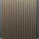 4-Piece Wood Slat Wall Panel for Interior Wall Decor Noise Cancelling 47.2" x 23.6" Peel and Stick Acoustic Decorative 3D Sound Absorbing Wall Paneling, Walnut