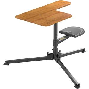 Caldwell Stable Table BR Shooting Bench with 360 Rotation, Leveling Legs, All-Weather Seat for Shooting, Target Practice, Shooting Sports