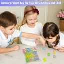 2 x 12Pcs Ice Cube Stress Balls - Party Favors Gifts for Adults, Funny Fidget Stress Ball, Squeezy Sensory Cubes, Soft Squishies Anxiety Toys for Adults with ADHD and Autism