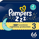 Pampers Overnight Diapers - Swaddlers Overnights - Size 7, 36 Count, Disposable Baby Diaper, Night Time Leak and Skin Protection