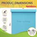 Sky Blue Bulletin Board Paper Roll 4x15ft Non-Woven Fabric, 48" x 144"