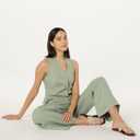 The Drop Women's Camilla Wide Thong Sandal (10, Clay)