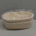 Bread Proofing Baskets Set of 2 10 inch Oval Shaped Dough Proofing Bowls w/Liners Perfect for Professional & Home Sourdough Bread Baking