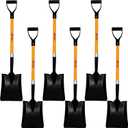 Ashman Transfer Shovel (6 Pack)  41 Inches Long D Grip with Durable Handle  A Premium Quality Multipurpose Shovel for Heavy Duty Construction, Farming, and Outdoor works, Gardening, Landscape works.