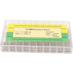 300Pcs 1.2mm Thickness Stainless Steel Friction Bar Watch Band Pin Professional Bracelet Replacement Tools
