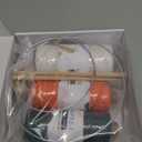 UHAPEER Macrame Kits for Adults Beginners, DIY Macrame Plant Hanger Kit and Macrame Supplies, with 3 mm Macrame Cord Cotton, Macrame Meads, Wooden Rings, Dream Catcher Rings, Craft Kits for Adults (Dark Green & Orange)