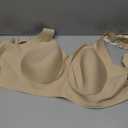 OEAK Womens Wireless Jelly Bra Plus Size Supportive Seamless Bras Full Coverage Push Up Comfortable No Underwire Tshirt Bras (X-Large, Creamy Beige)