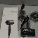 Slopehill Professional Ionic Hair Dryer, Powerful 1800W Fast Drying Low Noise Blow Dryer with 2 Concentrator Nozzle 1 Diffuser Attachments for Home Salon Travel (Black)