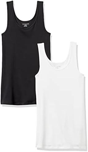 Amazon Essentials Women's Slim-Fit Tank Top, Pack of 1, Dark Blue, Medium