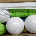 Liberry Tball Set for Toddlers with Adjustable Height Tee Ball Stand, Weighted Base and Kids Baseball Bat, Sports Game Toys Birthday Gift for Boys Girls Ages 3 4 5 (Green)