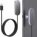 LULULOOK Magnetic Wireless Charger Cord for iPad Pro 12.9 3rd/4th/5th/6th, 18W Aluminum Alloy Charger Fast Charing for iPad 13" M3 (2025)/M2 with 6.5ft USB-C Cable