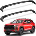 FengYu Roof Rack Cross Bars 220lbs Compatible with 2025 2026 Chevy Chevrolet Equinox with Raised Side Rails (Not for EV),All-Metal Aluminum Roof Rails Crossbars Rooftop Cargo Bars Black Luggage Racks