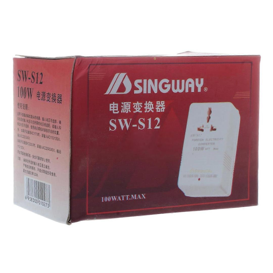 SINGWAY 100W 110V/120V to 220V/240V Step-Up& Voltage Converter