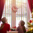 99 Feet Artificial Pearls Beads Garland Chain Christmas Tree Beads Faux Pearl Beaded Trims for Wedding Christmas and DIY Supplies (Gold)