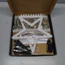 Christmas Decoration Lights, Outdoor Christmas String Light 320 LED 11.5 Ft Waterfall Tree Lights with Big Star Topper 8 Light Modes for Xmas New Year Holiday Garden Yard Indoor Outdoor Decor (Plastic-Multicolored)