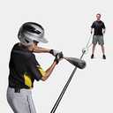 SKLZ Zip-N-Hit Baseball Batting Trainer, Black