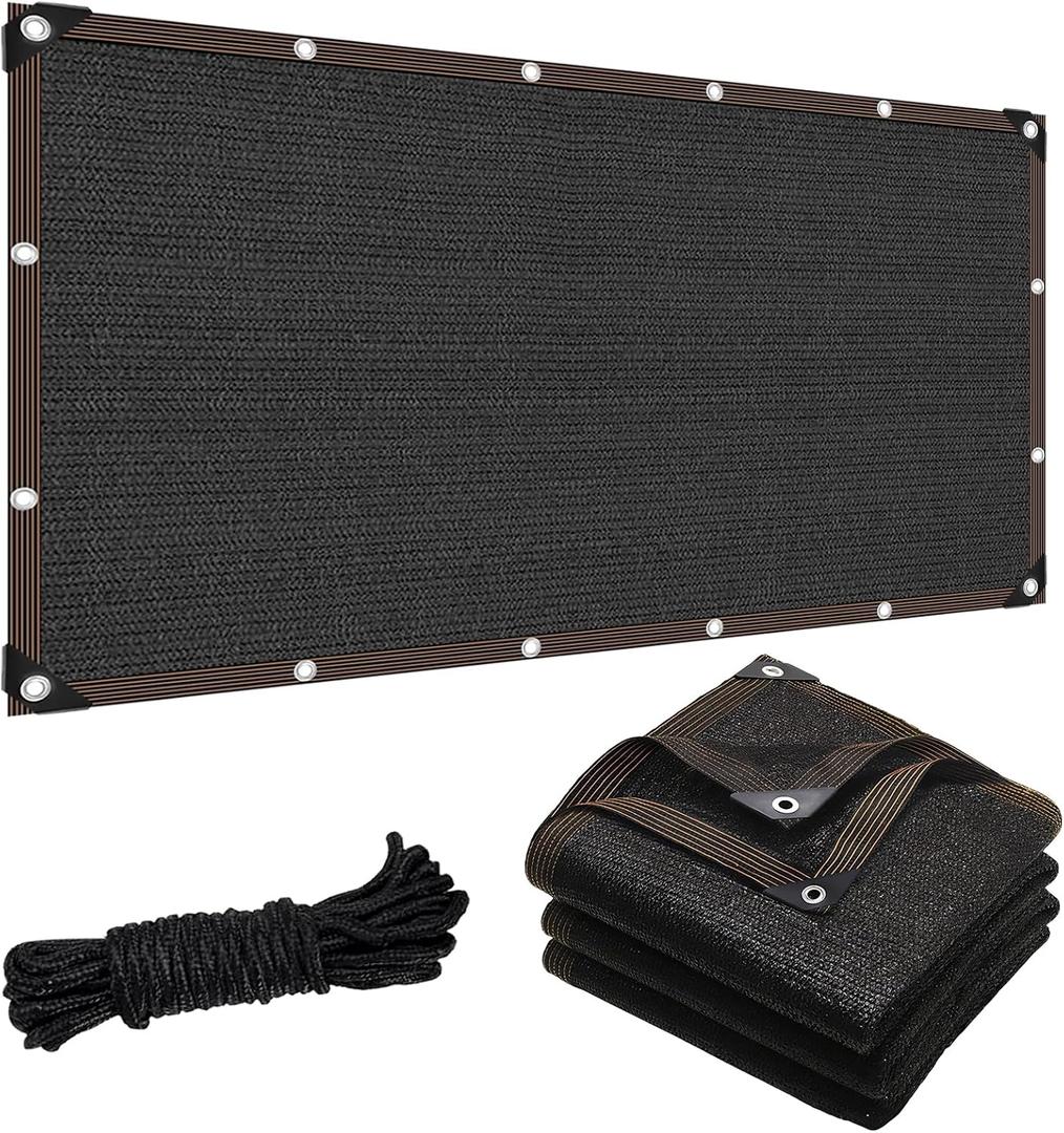 90% Shade Cloth, Dog Kennel Shade Cover, 20 x 30 FT Sturdy Durable Sunblock Shade Mesh Tarp with Grommets for Patio Plants Greenhouse Chicken Coop Porch