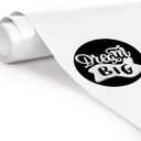 TransWonder White Puff-Vinyl-Heat-Transfer 3D Puff Vinyl Puff Heat Transfer Vinyl - 12x20ft. Puff Iron on Vinyl for Cricut T Shirts