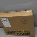 Pawaboo 2026 Upgraded Dog Ramp for Couch, Foldable Small Dog Ramp for Sofa, 4 Adjustable Height from 13'' to 21", Portable Stable Pet Step with NonSlip Pad, Pet Ramps Use for Couch Stairs,Grey Purple, 80×30cm-for couch