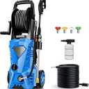 5000PSI Electric Pressure Washer 2025 2.8GPM High Power Washer with 4 Pressure Nozzle and Soap Bottle for Home, Car Washing, Fence Cleaning, Patio (Blue)