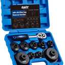 Orion Motor Tech Oil Filter Wrench Set, 10pc Oil Filter Socket Set, 3/8" Drive Metric Oil Filter Cap Wrench Removal Tool Kit, Low Profile Oil Filter Socket Set Compatible with Toyota VW BMW Mercedes (9 Sizes from 24 to 64.5mm)