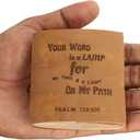 TUZECH Handmade Christian Inspirational Diary - Psalm Faith Journal/Christian Devotional Journal/Faith Journal for Men and Women/Vintage leather prayer journal/Daily devotional journal - set of 2