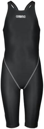 Arena Girls' Junior Racing Suit Powerskin St Next Open Back Swim Tech Suit Competitive Swimsuit 10-11