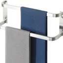 Alise Double Towel Bars 16 Inch, Towel Rack for Bathroom Stainless Steel Bathroom Towel Rack Wall Mounted Towel Holder, Brushed Nickel