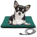 PETNF Outdoor Heated Pet Bed with Waterproof Cover,Pet Heating Pads for Dog,Soft Electric Blanket Auto Temperature Control,Heating Mat for Dog House Cabin Cot Doorway,Rescue Cats,Green