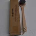 Extra Large Body Makeup Brush For Self Tanner, Sunscreen, Self Tan Back Applicator, Wide-Headed Kabuki Brush for Even & Pretty Lotion Application. Bronzer Blend, Long-Handle Face Leg Brush- Beige