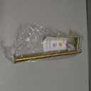 VAEHOLD Adhesive Paper Towel Holder Under Cabinet Wall Mount for Kitchen Paper Towel, Paper Towel Roll Holder Stick to Wall, Stainless Steel (Gold)