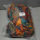 Stretch Couch Covers for 4 Separate Cushion Couch Sofa-Floral Printed Couch Sofa Cover,Washable Sofa Slipcover,Pet Friendly Furniture Protector with Elastic Bottom,Universal Fit for Home(Couch,Cover) (X-Large, Block Pattern+orange)