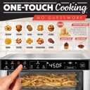 Gourmia Toaster Oven Digital Air Fryer - Convection Mode with 4 Slice Capacity, 3 Rack Positions, 12 Presets, Toast, Bagel, Bake, Roast, Broil, Dehydrate, Popcorn, Fits 9" Pizza, Stainless Steel