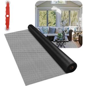 Fiberglass Window Screen Mesh Roll - 36"x100', Easy-to-Cut Screen Door Mesh for Windows, Pool, Porch Durable Mesh Replacement Option