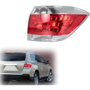 Right Tail Light Rear Tail Lamp Assembly Replacement for 2011-2013 highlander Passenger Side 815500E070 TO2801185